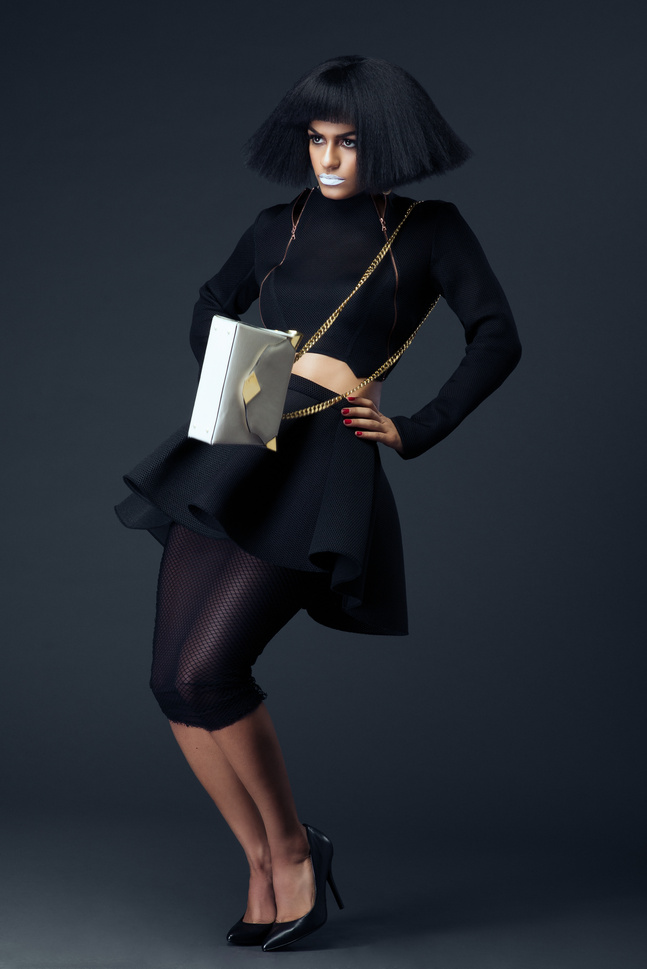 Sankara XT in a black editorial look
